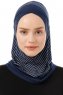 Babe Cross - Navy Blue One-Piece Al Amira Hijab