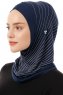 Babe Cross - Navy Blue One-Piece Al Amira Hijab