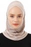 Silva Cross - Light Taupe One-Piece Al Amira Hijab