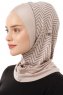 Silva Cross - Light Taupe One-Piece Al Amira Hijab