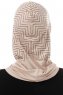Silva Cross - Light Taupe One-Piece Al Amira Hijab