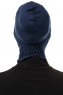Elnara - Navy Blue Cross Hijab Underscarf