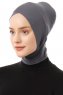 Elnara - Dark Grey Cross Hijab Underscarf