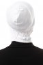 Elnara - White Plain Hijab Underscarf