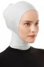 Elnara - Light Grey Plain Hijab Underscarf