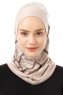 Ekose Plain - Light Taupe One-Piece Al Amira Hijab