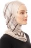 Ekose Plain - Light Taupe One-Piece Al Amira Hijab