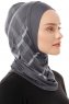 Ekose Plain - Dark Grey One-Piece Al Amira Hijab