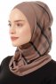 Ekose Cross - Dark Taupe One-Piece Al Amira Hijab