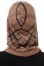 Ekose Cross - Dark Taupe One-Piece Al Amira Hijab