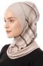 Ekose Cross - Light Taupe One-Piece Al Amira Hijab