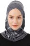 Ekose Cross - Dark Grey One-Piece Al Amira Hijab