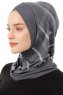 Ekose Cross - Dark Grey One-Piece Al Amira Hijab