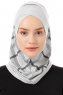 Ekose Cross - Light Grey One-Piece Al Amira Hijab