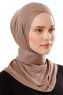 Ceren - Dark Taupe Practical Viskos Hijab