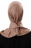 Ceren - Dark Taupe Practical Viskos Hijab