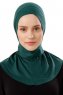 Ceren - Dark Green Practical Viskos Hijab