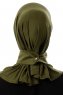 Ceren - Khaki Practical Viskos Hijab