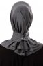 Ceren - Dark Grey Practical Viskos Hijab