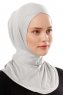Ceren - Light Grey Practical Viskos Hijab