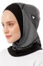 Wind Plain - Black & White One-Piece Al Amira Hijab