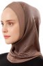 Wind Cross - Dark Taupe One-Piece Al Amira Hijab
