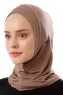 Logo Plain - Dark Taupe One-Piece Al Amira Hijab