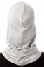 Logo Plain - Light Grey One-Piece Al Amira Hijab