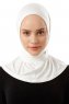 Sportif Plain - Creme Practical Viskos Hijab