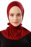 Sportif Plain - Bordeaux Practical Viskos Hijab