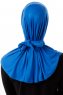 Sportif Plain - Blue Practical Viskos Hijab