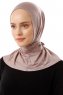 Sportif Plain - Stone Grey Practical Viskos Hijab