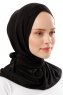 Sportif Cross - Black & Gold Practical Viskos Hijab