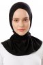 Sportif Cross - Black & Light Grey Practical Viskos Hijab