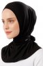 Sportif Cross - Black & Light Grey Practical Viskos Hijab