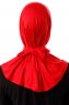 Sportif Cross - Red Practical Viskos Hijab