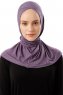 Sportif Cross - Dark Purple Practical Viskos Hijab