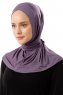 Sportif Cross - Dark Purple Practical Viskos Hijab