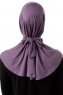 Sportif Cross - Dark Purple Practical Viskos Hijab