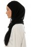 Alara Plain - Black One Piece Chiffon Hijab