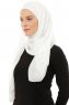Alara Plain - Creme One Piece Chiffon Hijab