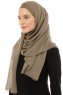 Alara Plain - Olive One Piece Chiffon Hijab