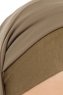 Alara Plain - Olive One Piece Chiffon Hijab