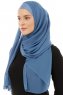 Alara Plain - Indigo One Piece Chiffon Hijab