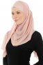 Alara Cross - Dusty Pink One Piece Chiffon Hijab