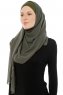 Alara Cross - Khaki One Piece Chiffon Hijab