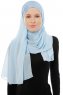 Alara Cross - Light Blue One Piece Chiffon Hijab