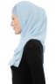 Alara Cross - Light Blue One Piece Chiffon Hijab