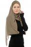 Alara Cross - Olive One Piece Chiffon Hijab