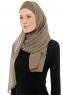 Alara Cross - Olive One Piece Chiffon Hijab